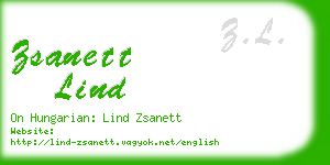 zsanett lind business card